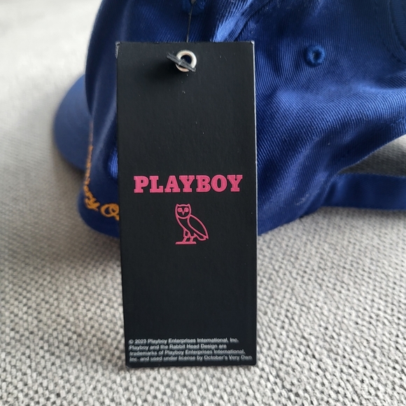 OVO x Playboy Pin-Up Blue Cap Adjustable Size Hat New With Tag - Picture 4 of 12